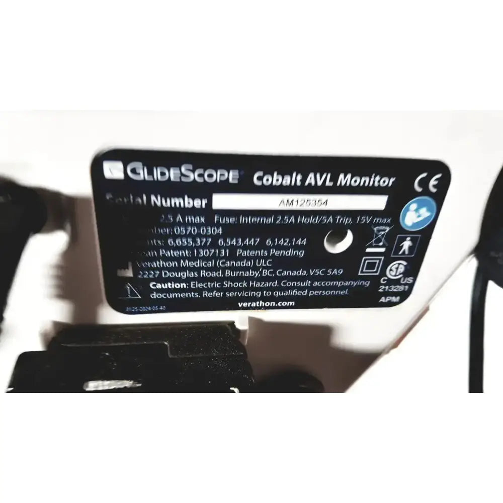 Welch Allyn GlideScope Cobalt AVL Monitor 0570-0304 With Cart and Stand Video Laryngoscope Monitor, second-hand product photo 7