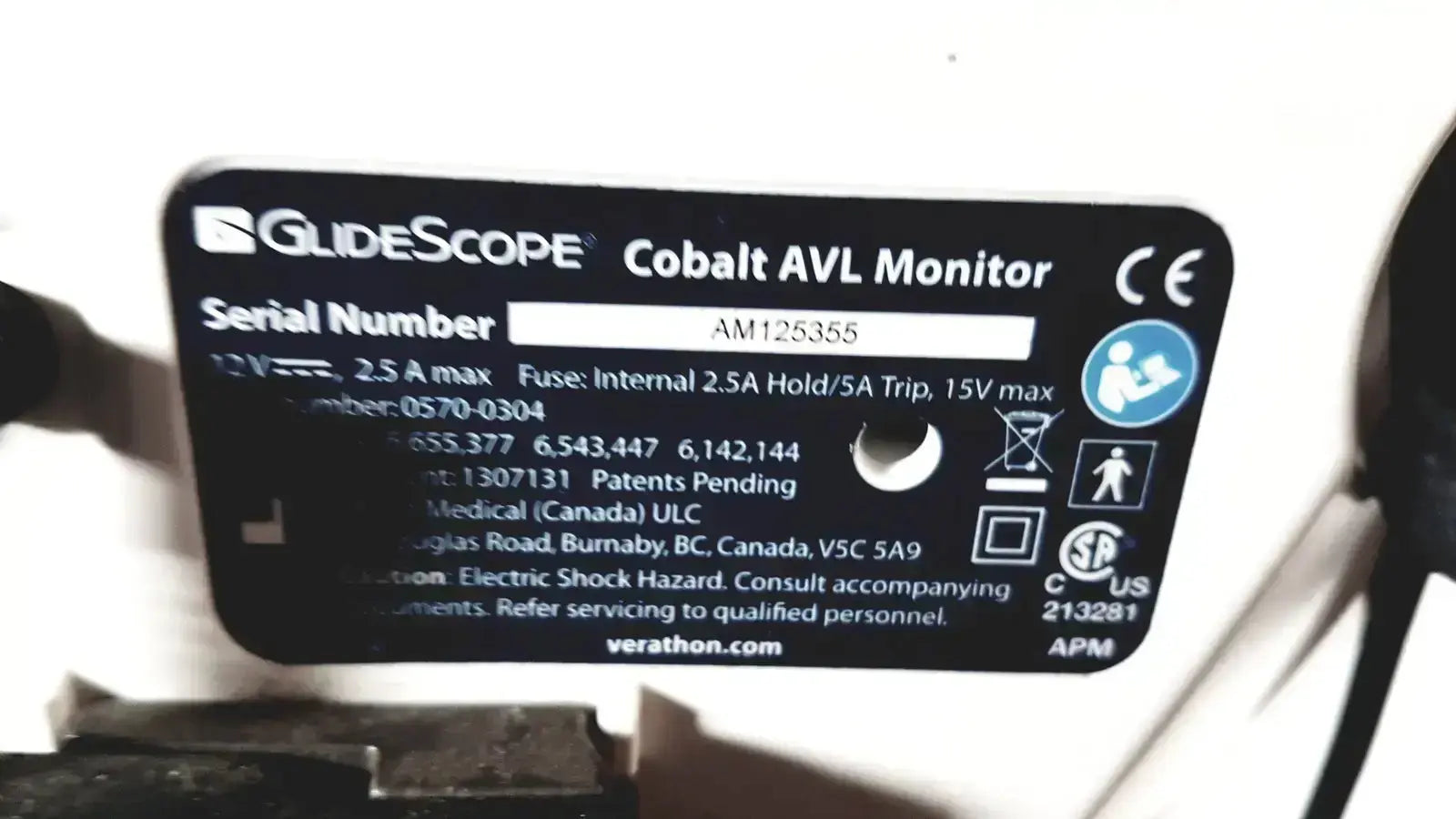 Welch Allyn GlideScope Cobalt AVL Monitor 0570-0304 With Cart and Stand Video Laryngoscope Monitor, second-hand product photo 14