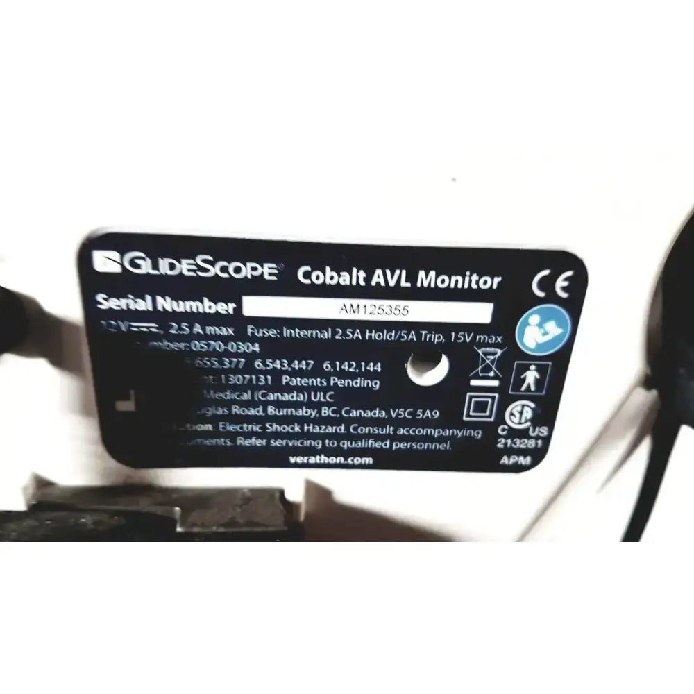 Welch Allyn GlideScope Cobalt AVL Monitor 0570-0304 With Cart and Stand Video Laryngoscope Monitor, second-hand product photo 14