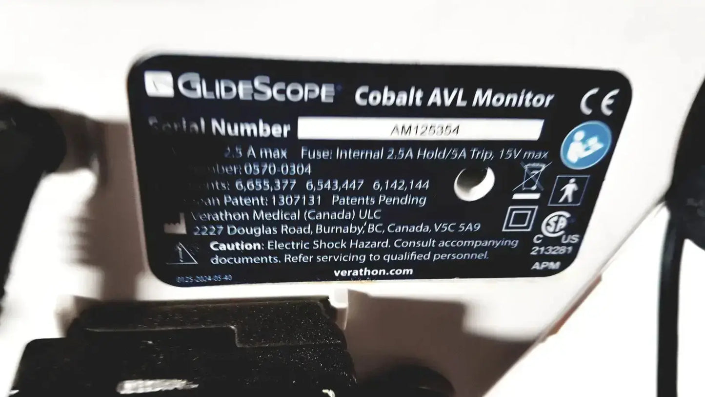 Welch Allyn GlideScope Cobalt AVL Monitor 0570-0304 With Cart and Stand Video Laryngoscope Monitor, second-hand product photo 7
