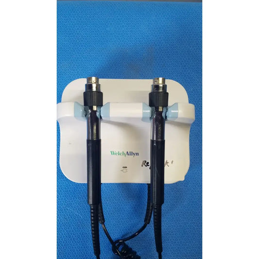 Reuse Medical Welch Allyn GS 777 Wall Transformer 408282 with 2 Handles & Coiled Cords Other Medical & Lab Equipment, as-is (for parts) product photo 1