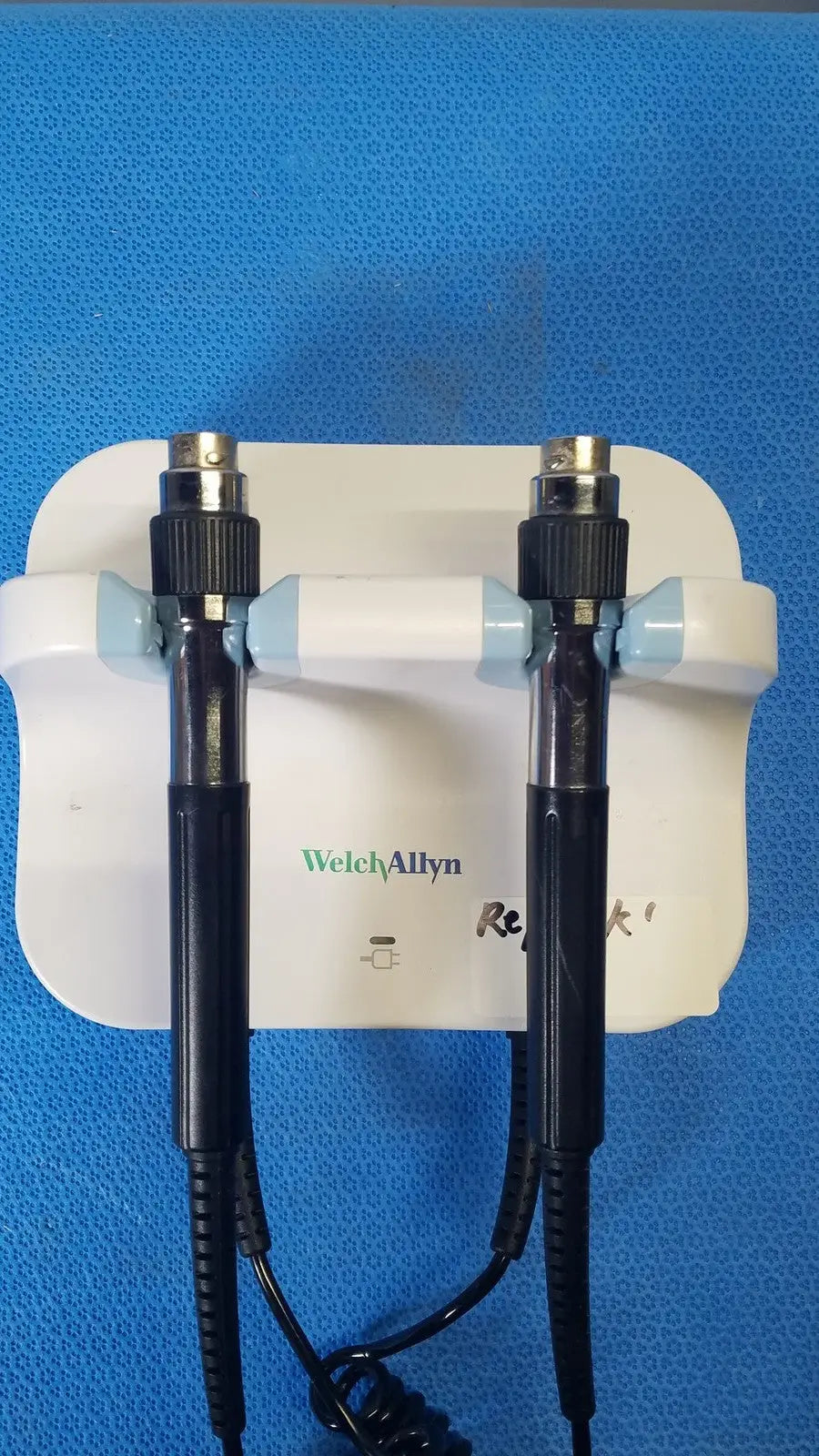 Reuse Medical Welch Allyn GS 777 Wall Transformer 408282 with 2 Handles & Coiled Cords Other Medical & Lab Equipment, as-is (for parts) product photo 1
