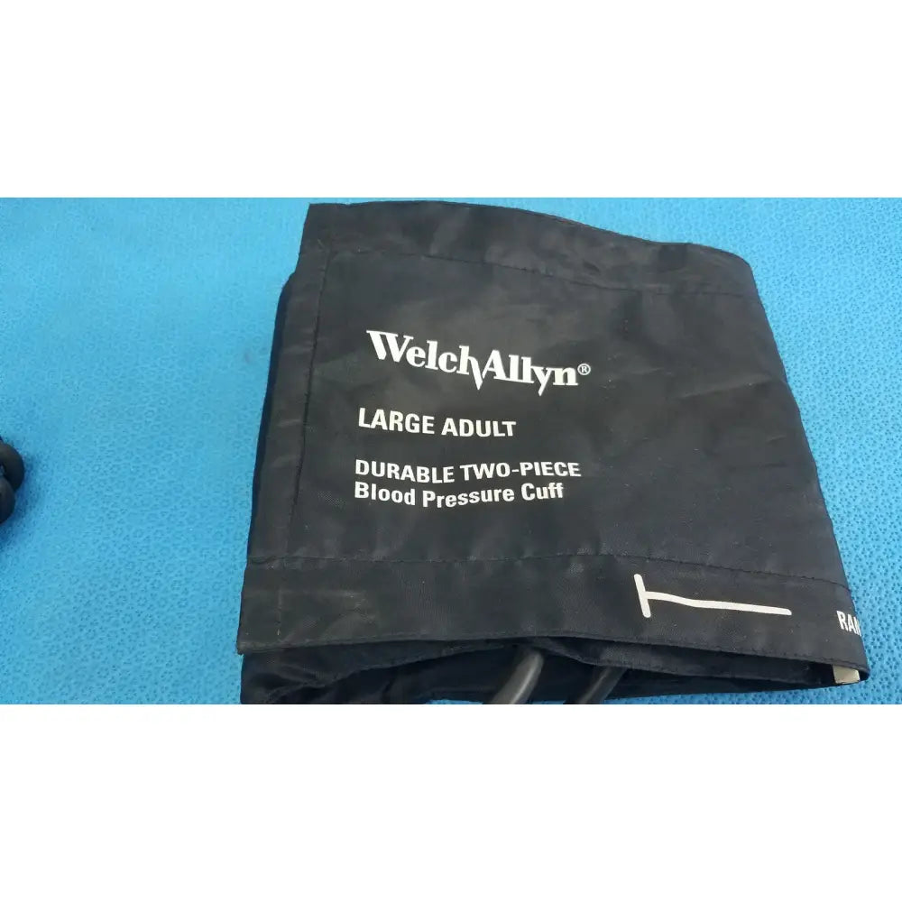 Welch allyn large adult durable black two-piece blood pressure cuff for accuCare wall mount sphygmomanometer