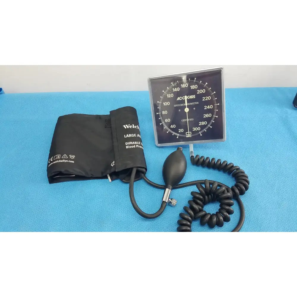 Reuse Medical Welch Allyn Large Adult Blood Presure Cuff, AccuCare Wall Mount Sphygmomanometer Blood Pressure Cuffs & Hoses, second-hand product photo 1