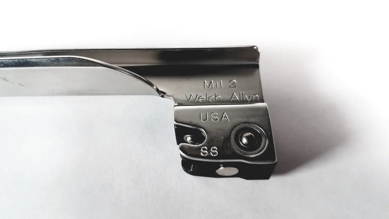 Welch Allyn Miller 2 Fiber Optic Laryngoscope Blade SS USA Laryngoscope Blade, second-hand product photo 9