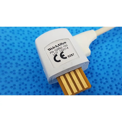 White welch allyn probe well kit rectal connector with gold-colored pins for allyn probe model 02692-100 lot of 2