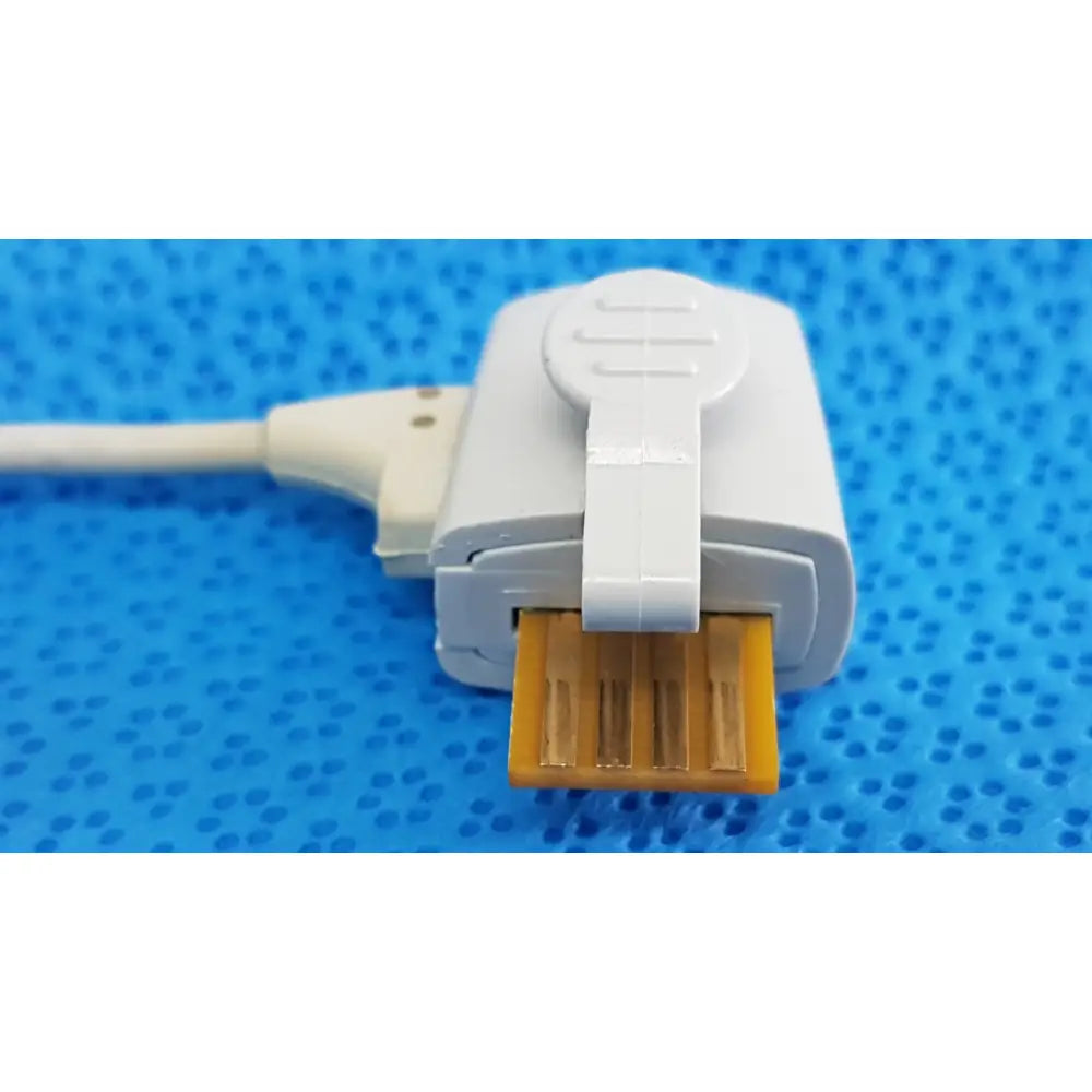 White plastic usb connector with yellow metallic plug and latch for welch allyn probe well kit rectal lot of 2