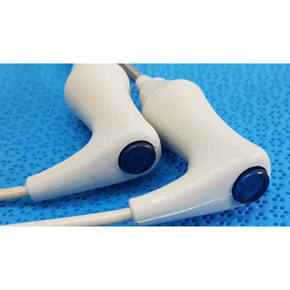 White plastic welch allyn probe well kit rectal electrodes with blue caps in a lot of 2 for medical use