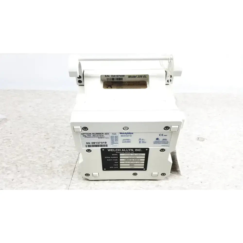 Welch Allyn PROPAQ Encore 206 EL EMPSC Vital Signs Patient Monitor Kit Patient Monitor, second-hand product photo 21