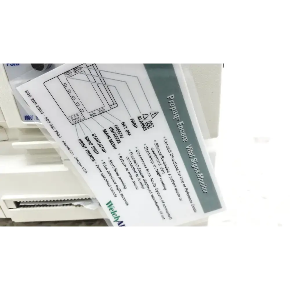 Welch Allyn PROPAQ Encore 206 EL EMPSC Vital Signs Patient Monitor Kit Patient Monitor, second-hand product photo 5
