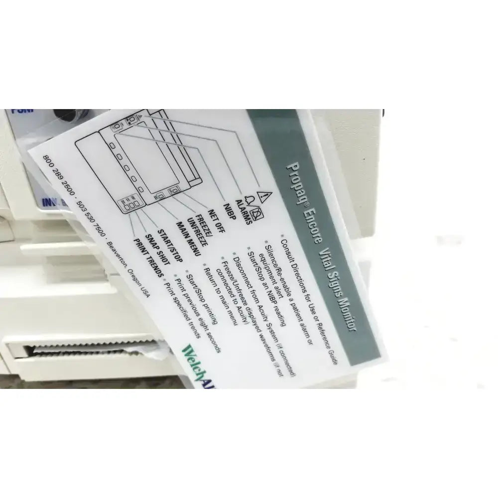 Welch Allyn PROPAQ Encore 206 EL EMPSC Vital Signs Patient Monitor Kit Patient Monitor, second-hand product photo 5