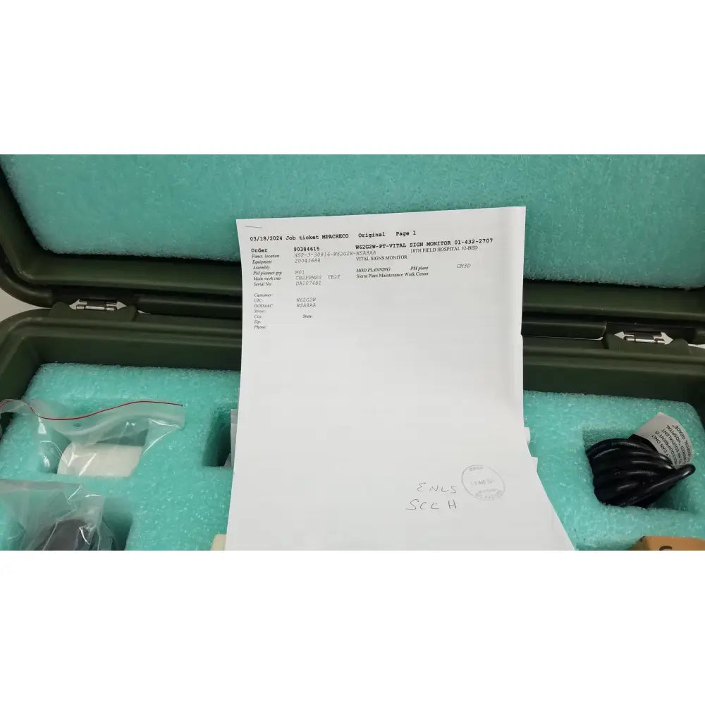 Welch Allyn PROPAQ Encore 206 EMPSC Vital Signs Patient Monitor Kit Patient Monitor, second-hand product photo 11