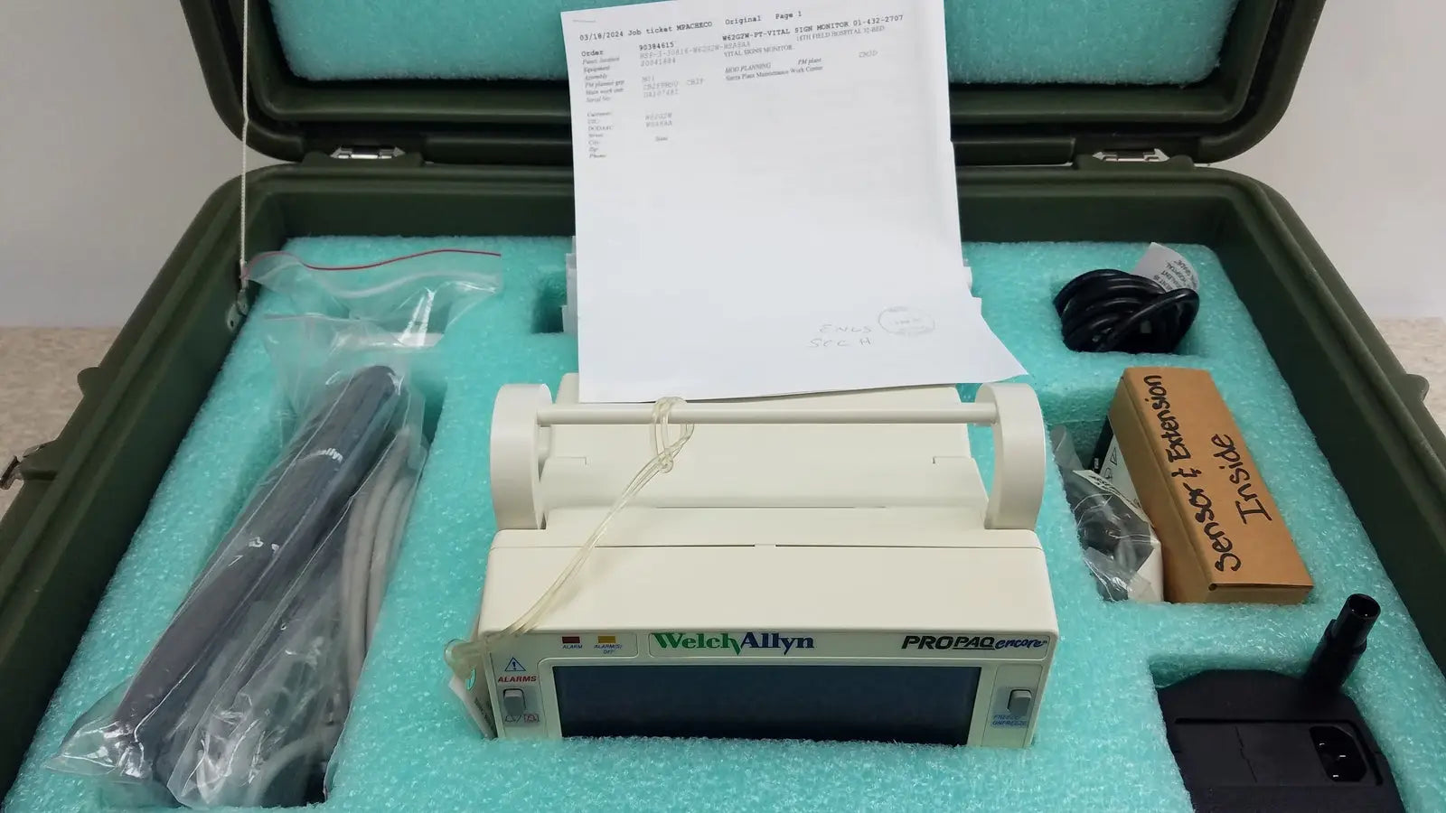Welch Allyn PROPAQ Encore 206 EMPSC Vital Signs Patient Monitor Kit Patient Monitor, second-hand product photo 10