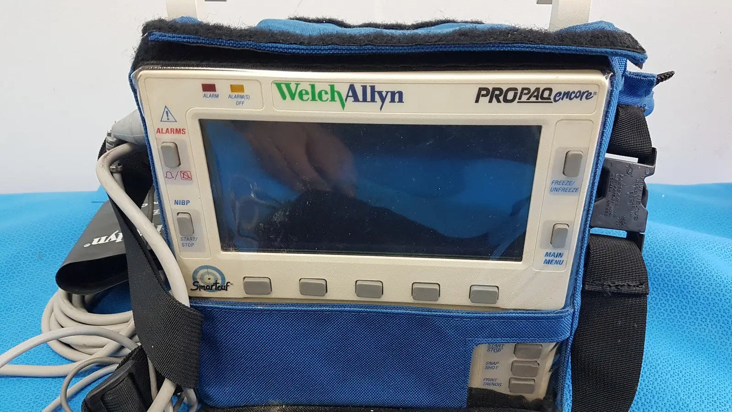 Reuse Medical Welch Allyn PROPAQ Encore Patient Monitor with PROPAQ Encore D/G Series Medical Cables & Cords, second-hand product photo 1