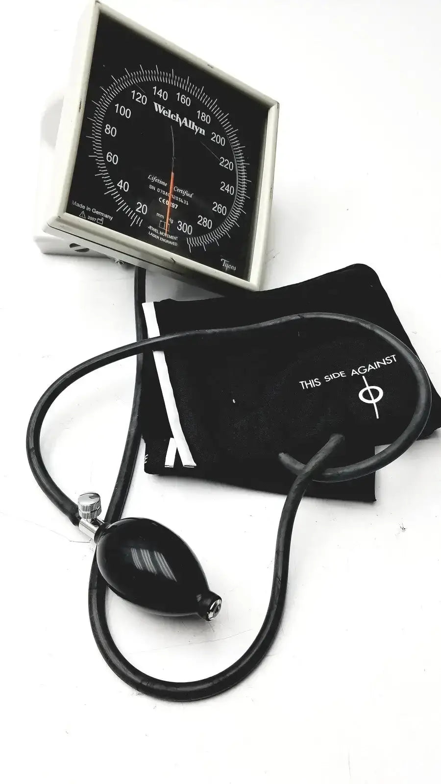 Welch Allyn Tycos Jewel Movement Laser Engraved BP Monitor and Cuff Blood Pressure Monitor, second-hand product photo 1