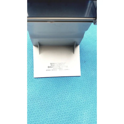 Silver metallic diagnostic-style single-layer specimen holder with precise markings for welch allyn universal kleenspec single use
