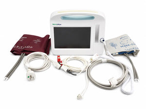 Welch Allyn Vital Signs Monitor 6000 Series With Cables & Blood Pressure Cuffs Ref 64MTXX
