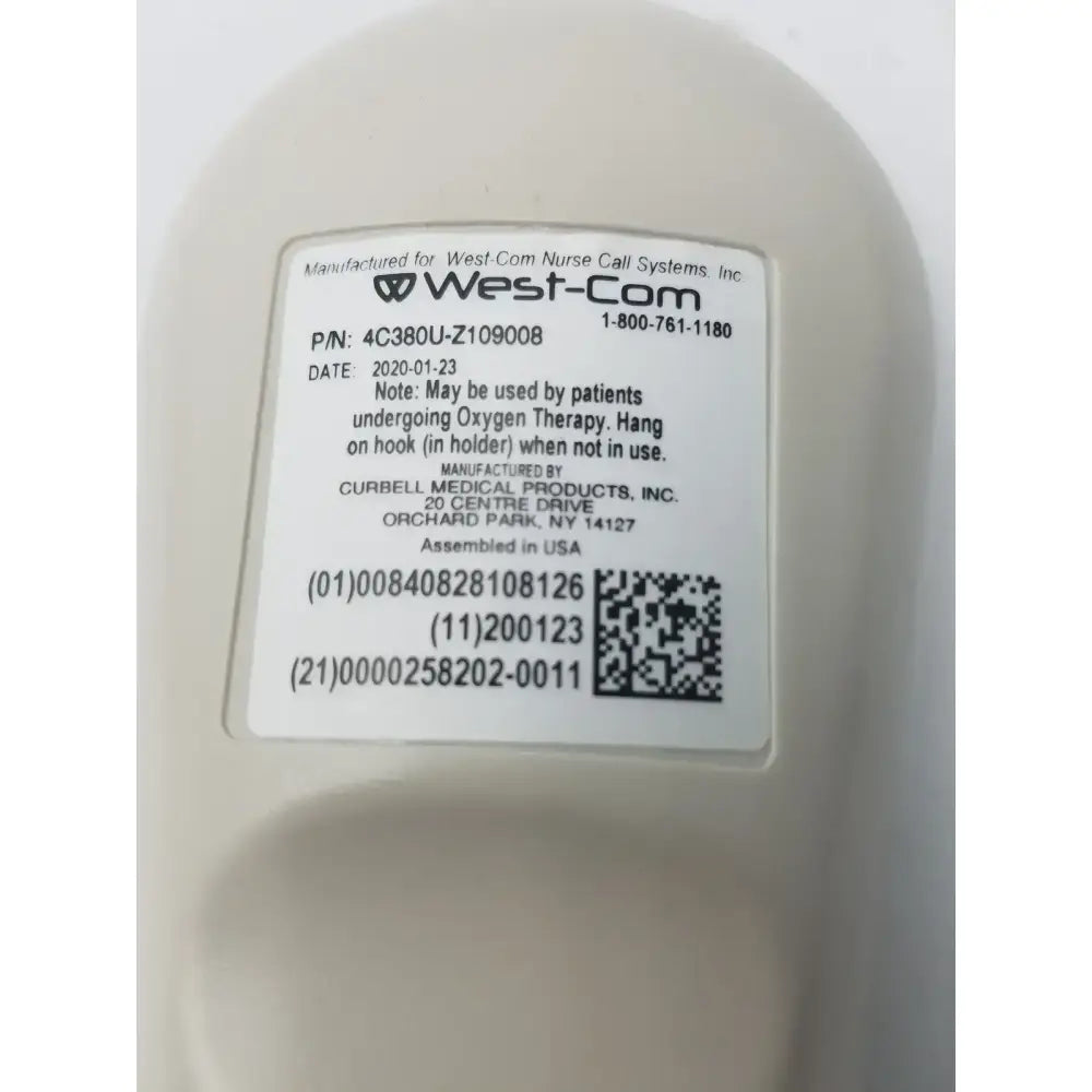 West Com Nurse Call System 4C380U-Z109008 Nurse Call System Component, second-hand product photo 6