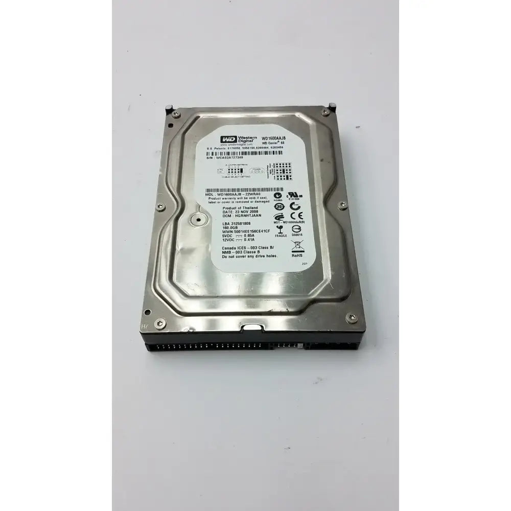 Western Digital WD1600AAJB 160GB PATA / Ultra ATA100 Hard Drive – 3.5" HDD Internal Hard Drive, as-is (for parts) product photo 4