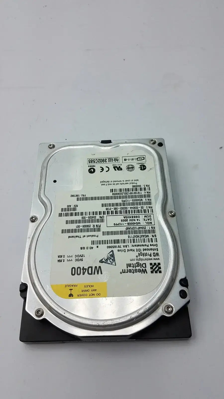 Western Digital WD400EB-00ENA0 40GB IDE Hard Drive – 3.5" Desktop HDD Internal Hard Disk Drive, second-hand product photo 5
