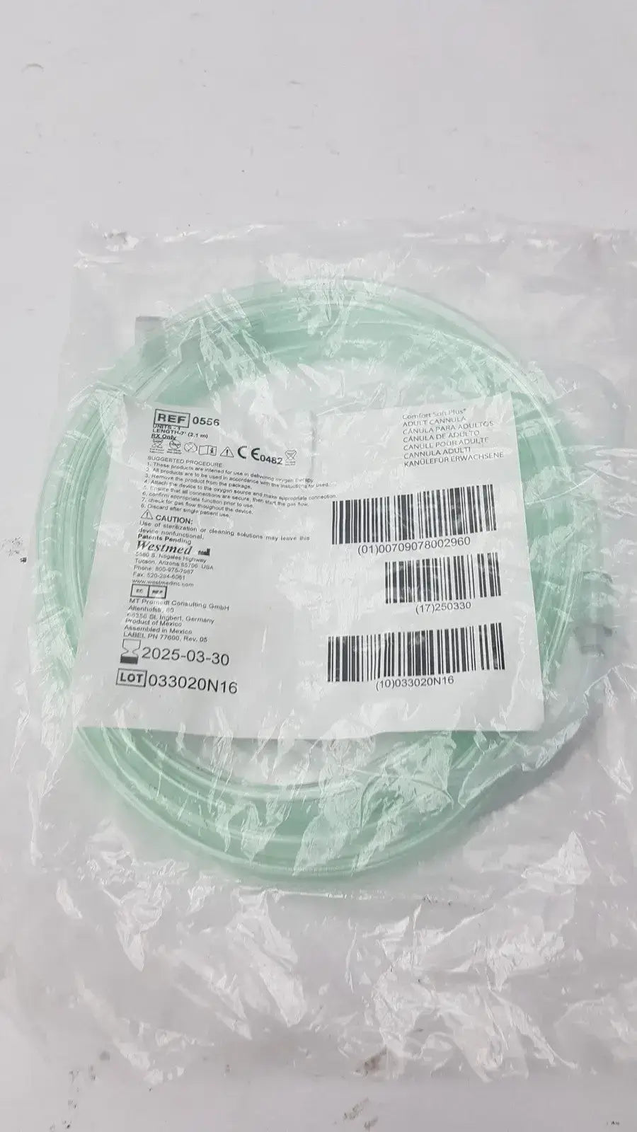Masimo Westmed 0556 Adult Cannula with Kink Resistant Tubing Nasal Cannula, second-hand product photo 1