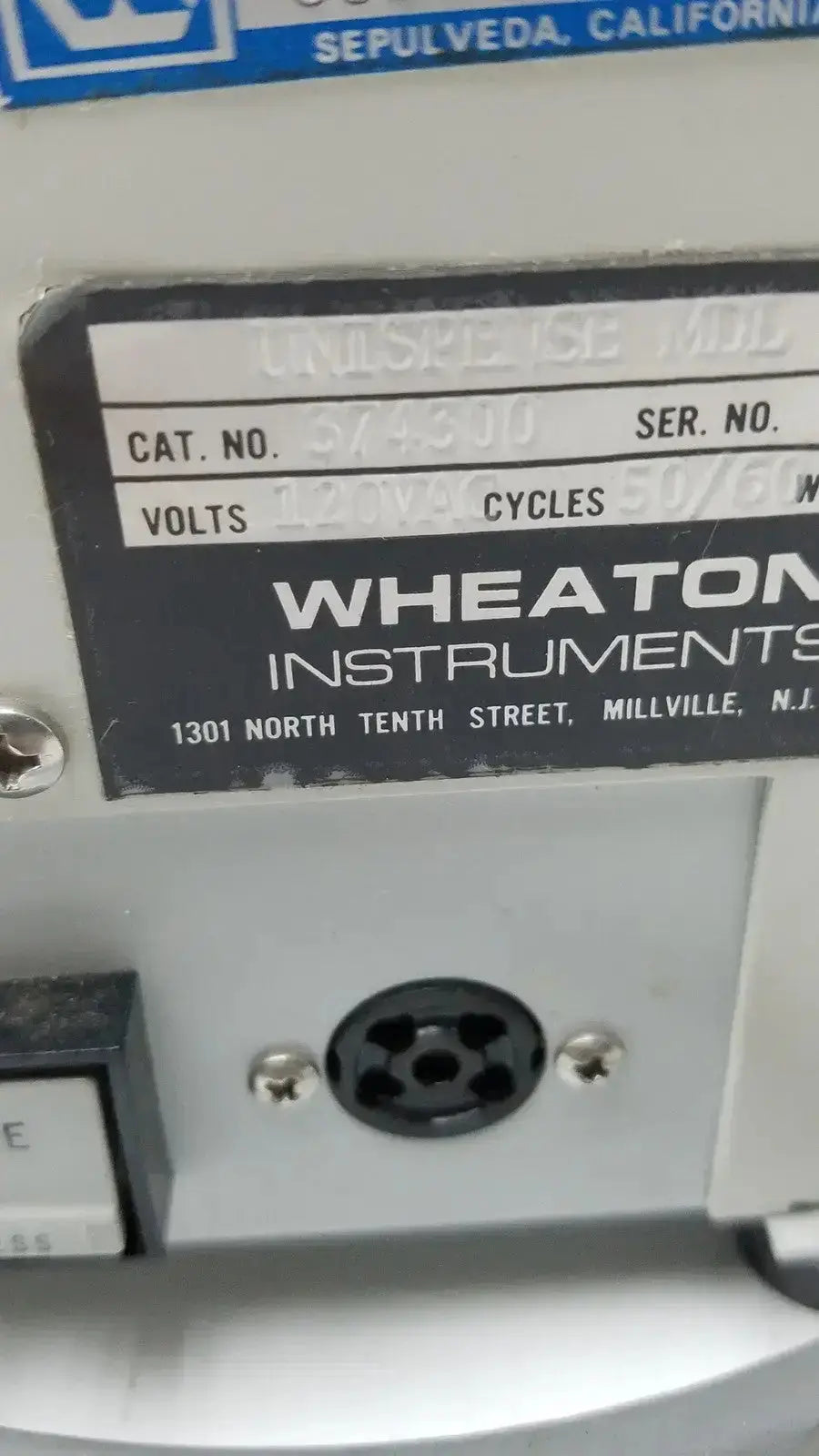 Wheaton Unispense II Dose Counter Cat No. 374300 Laboratory Equipment Part, second-hand product photo 9