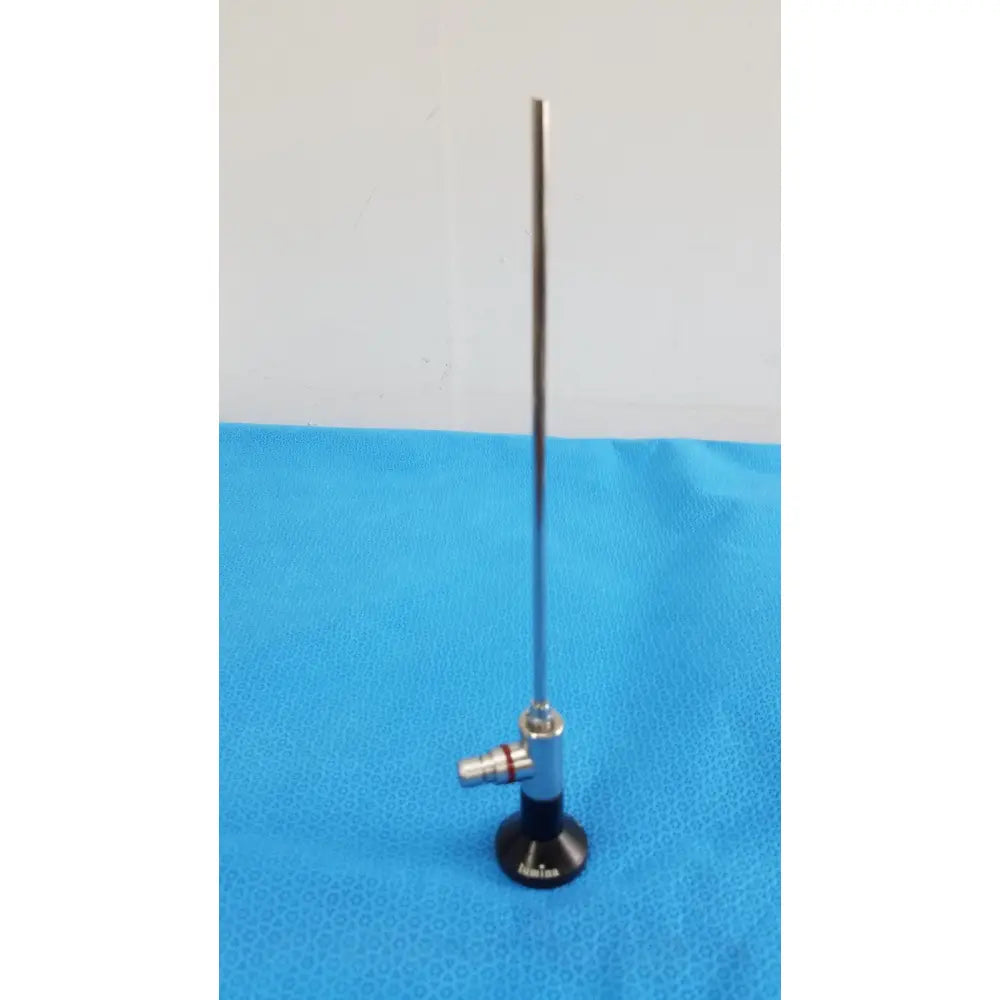 Silver surgical laryngoscope with black base and red handle accent for wolf 8471.42 25° arthroscopy endoscope orthopedic