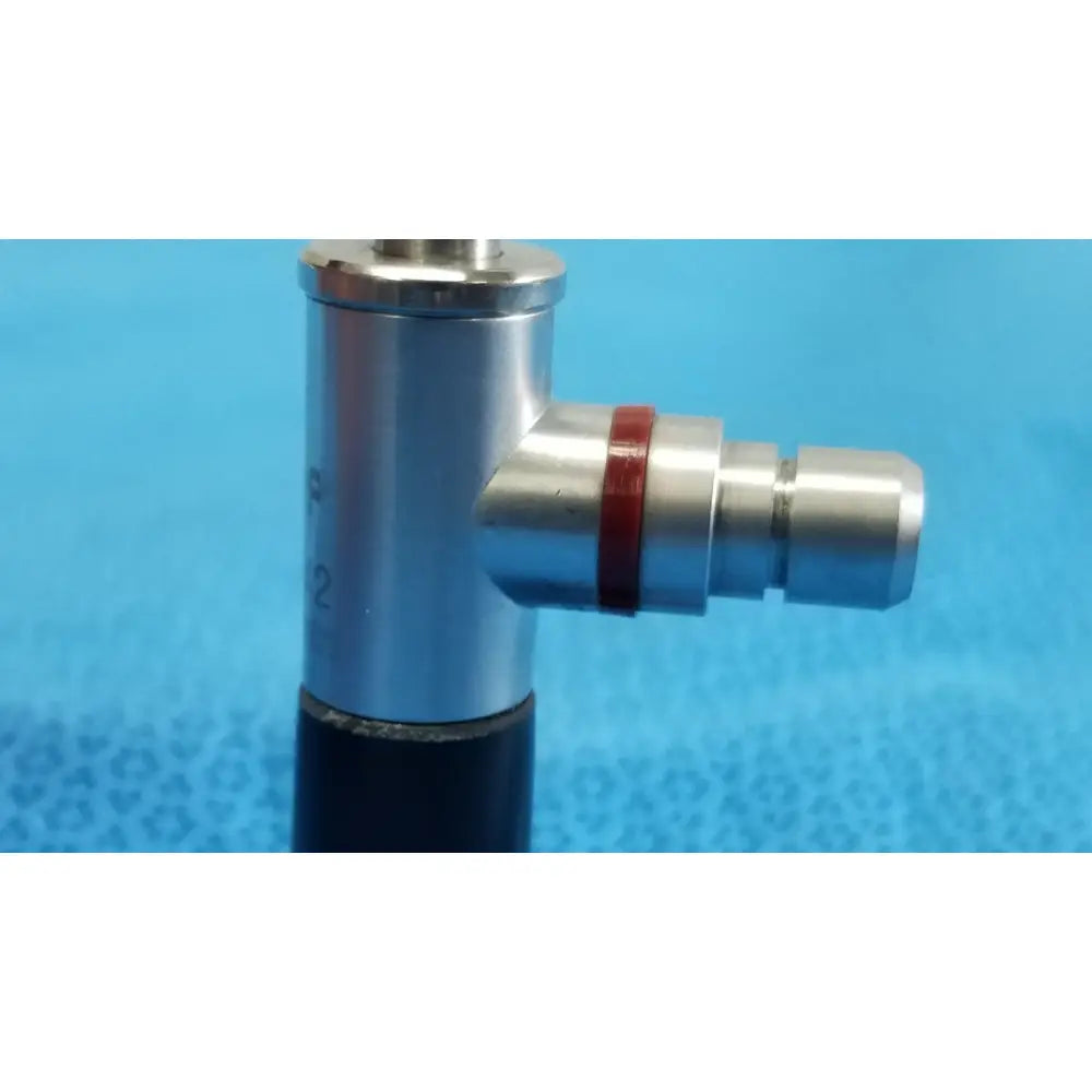 Silver metallic wolf 8471.42 25° arthroscopy endoscope orthopedic with red band and black base for medical use