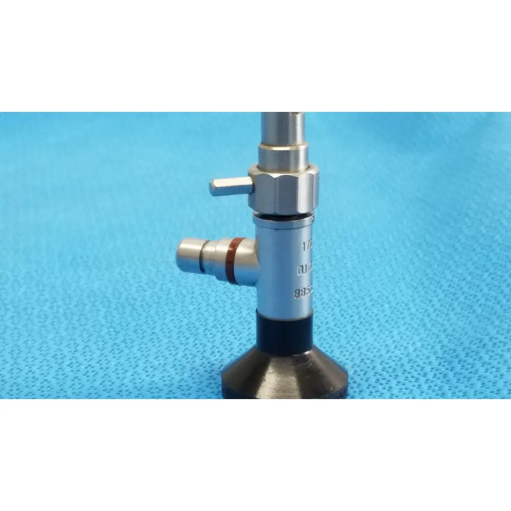 Silver wolff 8853.41 arthroscopy endoscope orthopedic with black base and engraved markings for precise surgical use