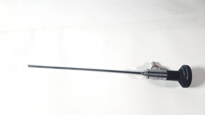 Black-handled wolf 8853.42 25 degree rigid arthroscope with long slender metallic shaft for arthroscopic use