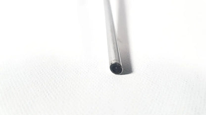 Wolf 8853.42 25 degree rigid arthroscope in metallic silver with smooth finish and darkened circular end
