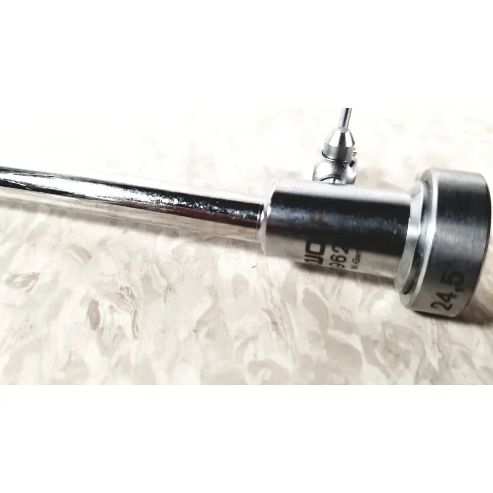 Silver-colored metallic wolf 8962 01 sheath obturator with threaded connection for reuse medical laparoscopic instruments