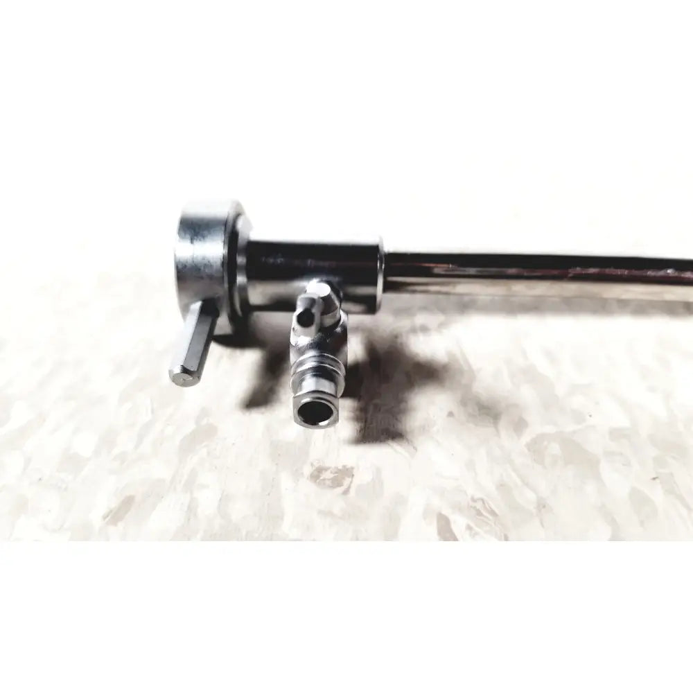 Black metallic wolf 8962.01 sheath obturator with cylindrical handle and tubing for reuse medical laparoscopic instruments