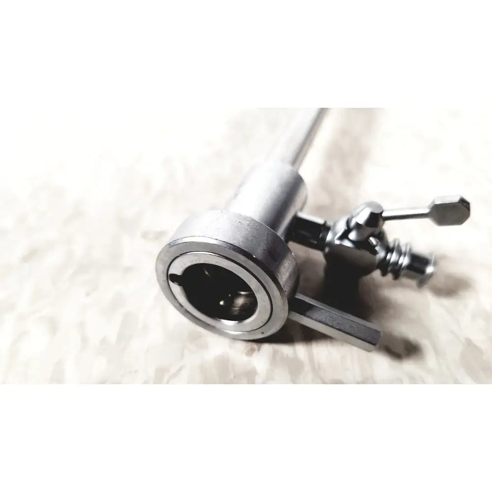 Wolf 8962.01 silver metallic reusable sheath obturator with cylindrical shaft and adjustable mechanism for laparoscopic instruments