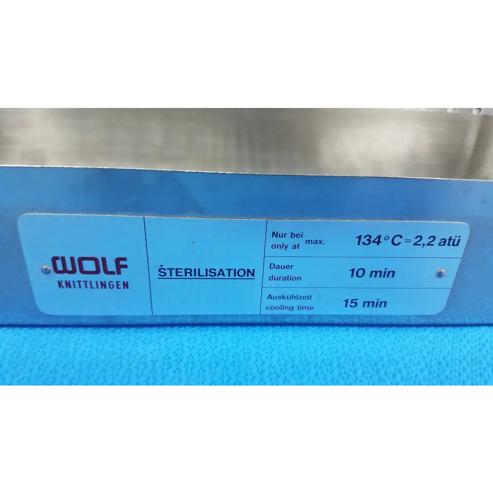 Wolf Knittlingen Sterilization Case Tray With Lid Sterilization Case Tray, second-hand product photo 2