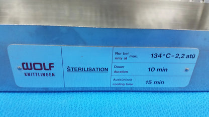 Wolf Knittlingen Sterilization Case Tray With Lid Sterilization Case Tray, second-hand product photo 2