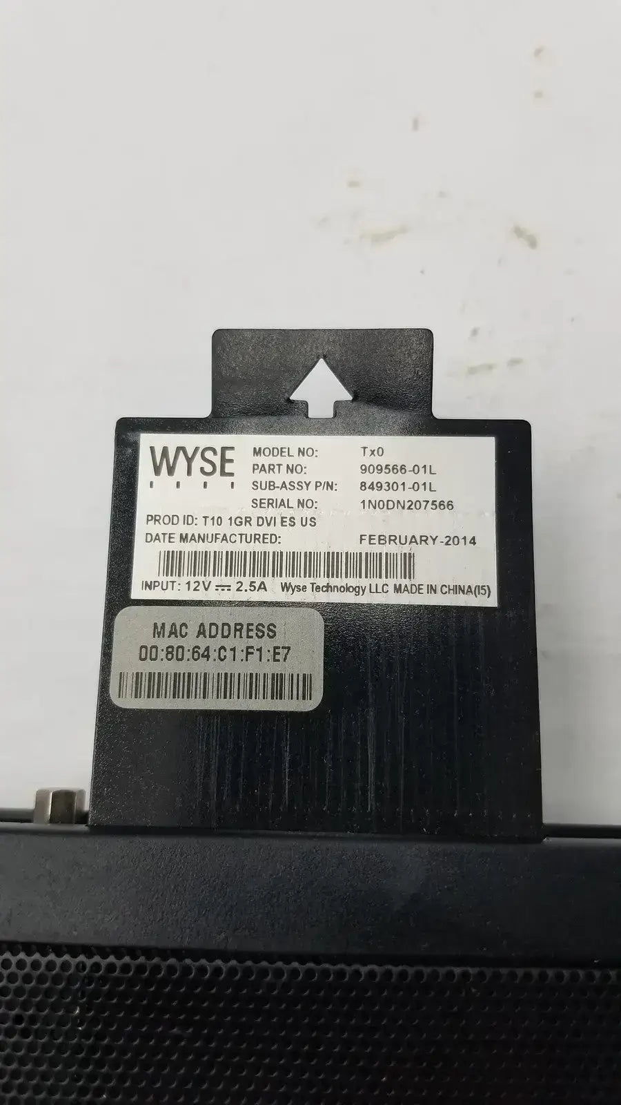 Wyse Tx0 T10 1GR DVI Thin Client 909566-01L Thin Client, second-hand product photo 5