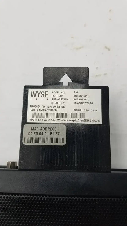 Wyse Tx0 T10 1GR DVI Thin Client 909566-01L Thin Client, second-hand product photo 5