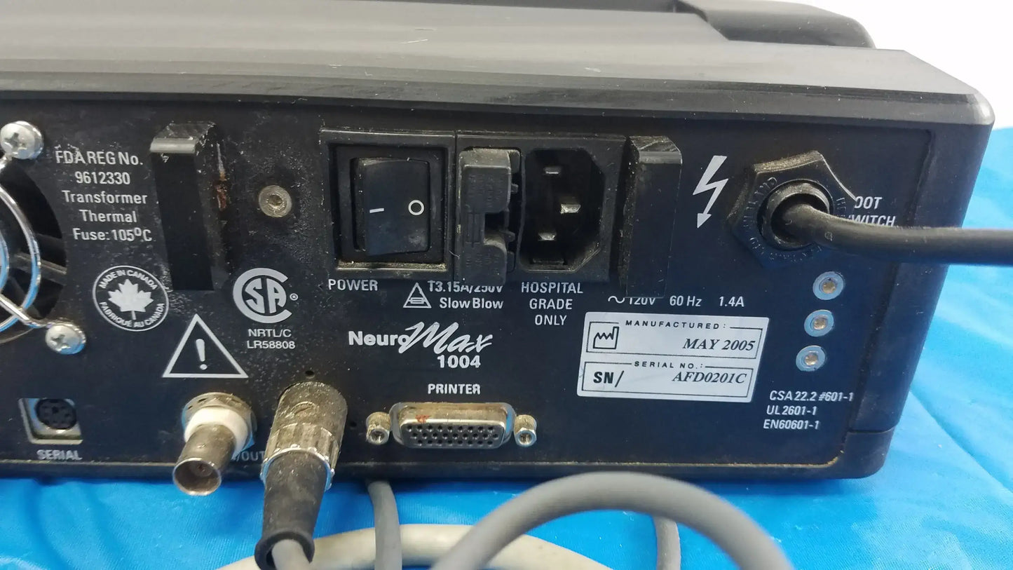 XLTEK NeuroMax 1004 EMG System with 4-Channel Pre-Amplifier Stim Probe & Pedal Electromyography diagnostic system, second-hand product photo 19