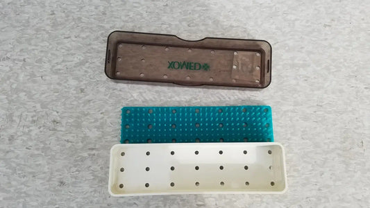 Reuse Medical XOMED Poly Vac Medical Tool Equipment Sterilization Case Sterilization Trays & Cases, second-hand product photo 1