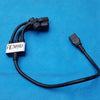 Yung Li YC-12 IEC C14 to Triple C13 Female 3-Way Power Splitter Cord