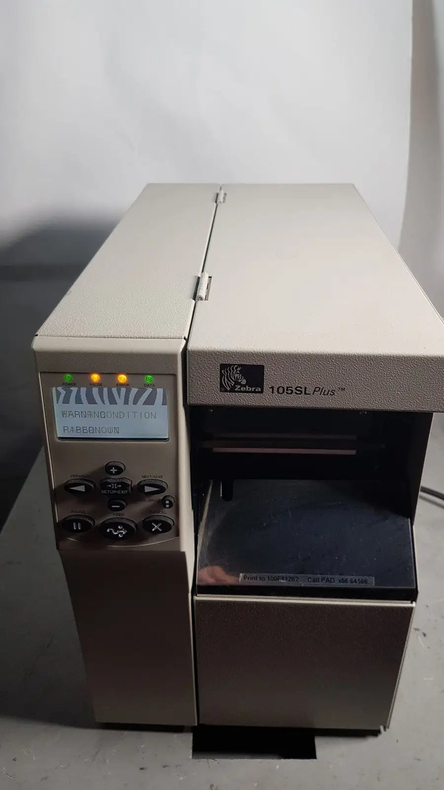 Reuse Medical Zebra 105SL PLUS USB Ethernet Thermal/Transfer Label Printer Printers, second-hand product photo 1