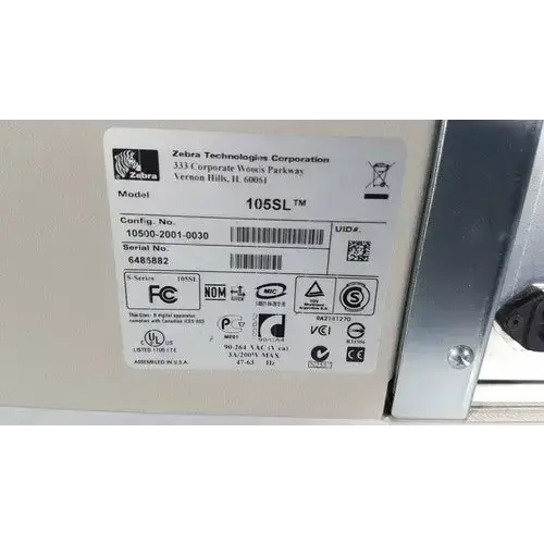 Zebra 105SL Thermal Label Printer Thermal Label Printer, as-is (for parts) product photo 16