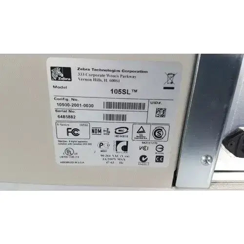Zebra 105SL Thermal Label Printer Thermal Label Printer, as-is (for parts) product photo 16