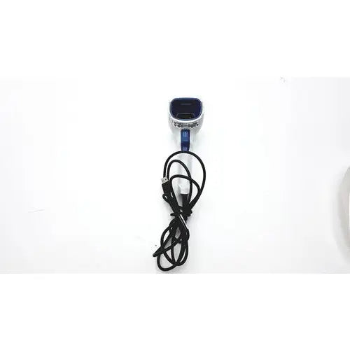 Silver and blue usb charging cable with compact rectangular connector for zebra ds8108 standard range laser scanner