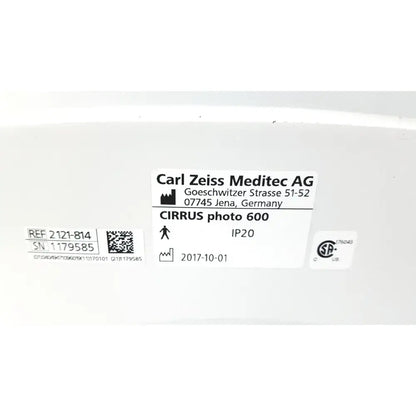 Welch Allyn Zeiss Cirrus Photo 600 Ref 2121-814 With Table, OCT Engine 10 Ophthalmic OCT Imaging System, as-is (for parts) product photo 9