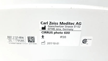 Welch Allyn Zeiss Cirrus Photo 600 Ref 2121-814 With Table, OCT Engine 10 Ophthalmic OCT Imaging System, as-is (for parts) product photo 9
