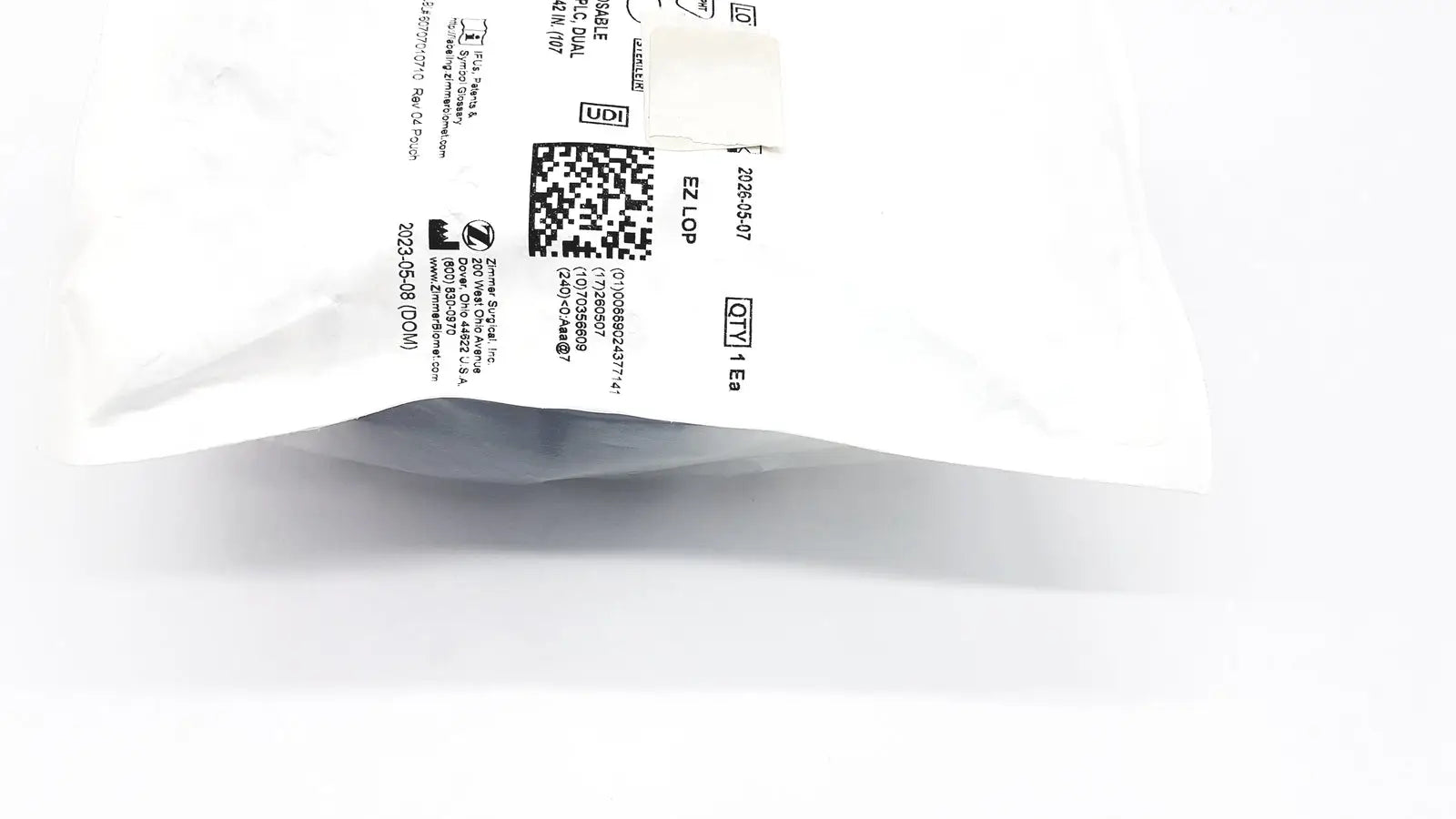 Zimmer Biomet Zimmer 60707010700 Disposable Tourniquet Cuff Single Bladder 42in Disposable Tourniquet Cuff, second-hand product photo 6