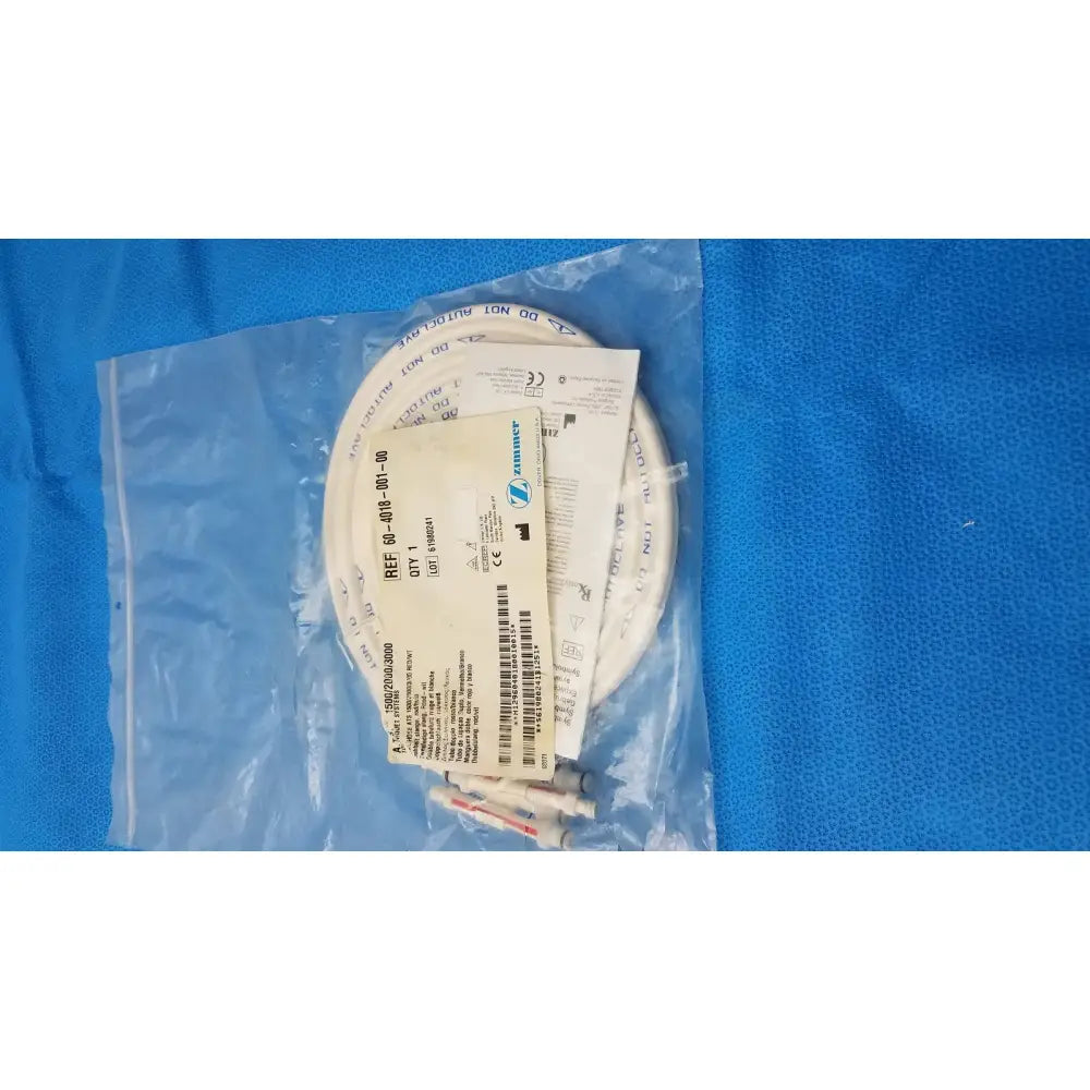 Zimmer ATS 2000 Pneumatic Dual Hose – Red – Tourniquet Cuff Connector – Used Tourniquet Cuff Connector, second-hand product photo 1