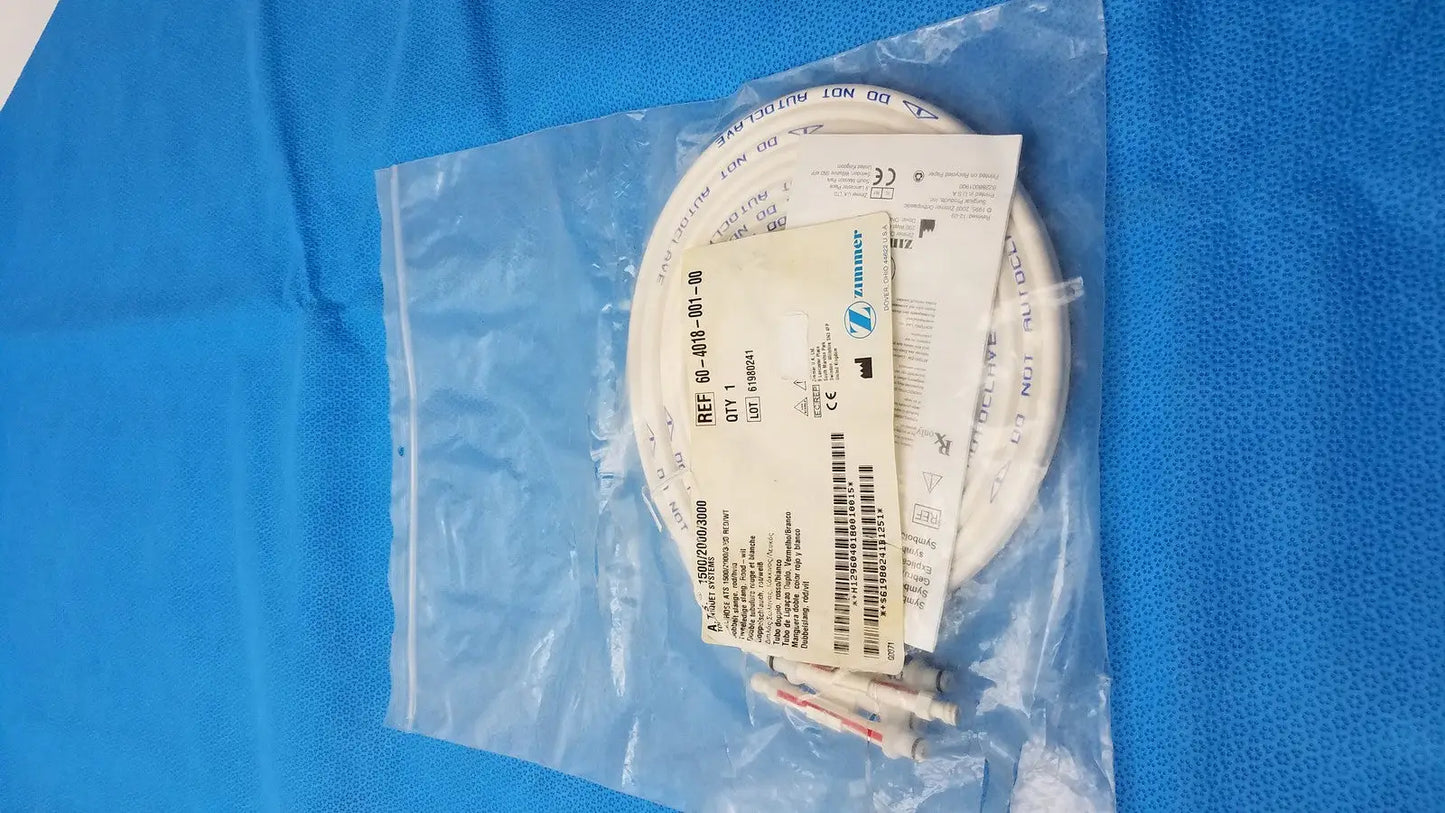 Zimmer ATS 2000 Pneumatic Dual Hose – Red – Tourniquet Cuff Connector – Used Tourniquet Cuff Connector, second-hand product photo 3